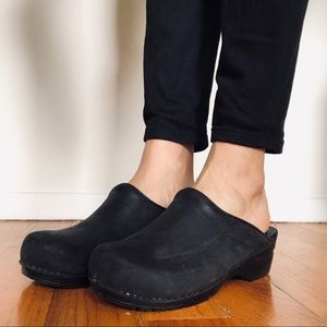 Sanita Slide Comfort Leather Clog in Sonja Oil